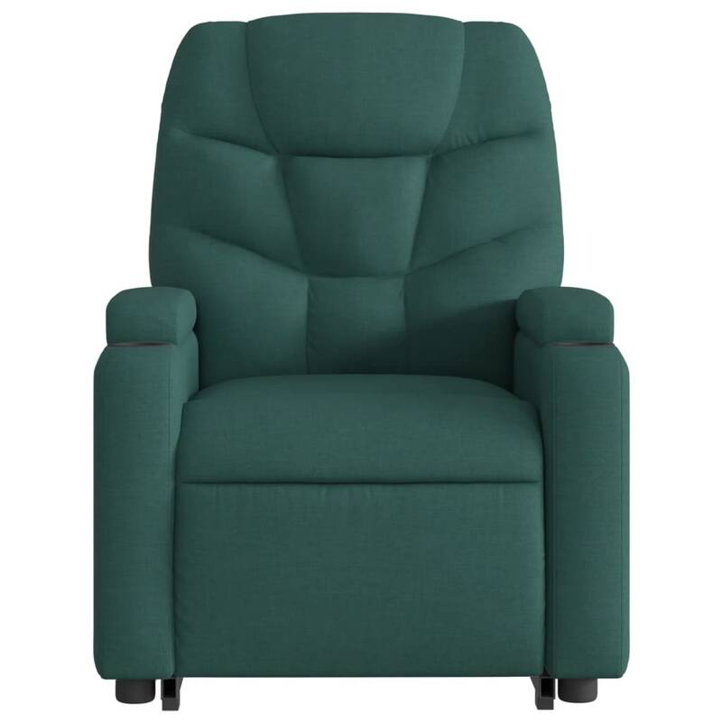 vidaXL Stand up Massage Recliner Chair Light Gray Fabric