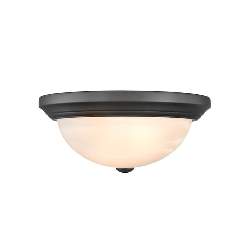 Millennium Lighting Metal 3 Light Flush Mount Ceiling Fixture in Multiple Finishes