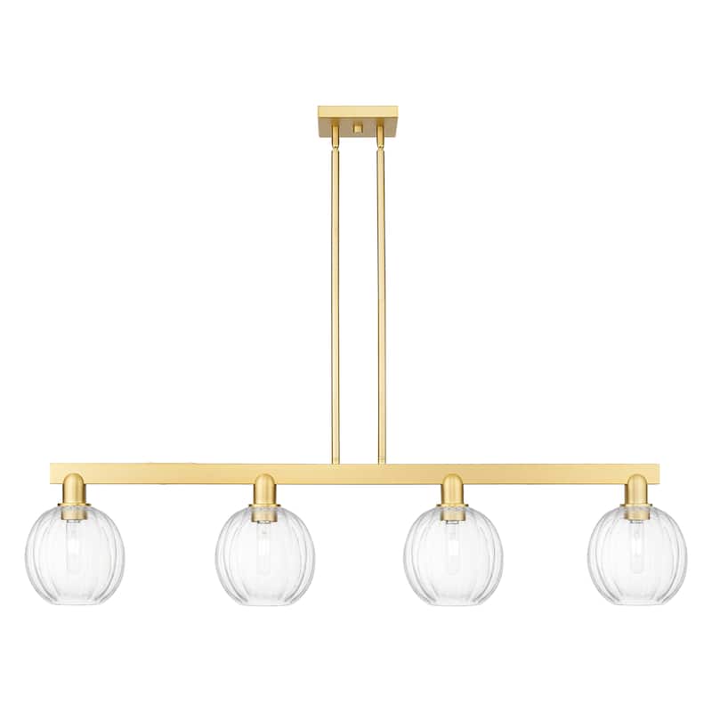 Innovations Lighting Urban Downtown - Preston - 4 Light 48" Globe Shade Stem Hung Island Light