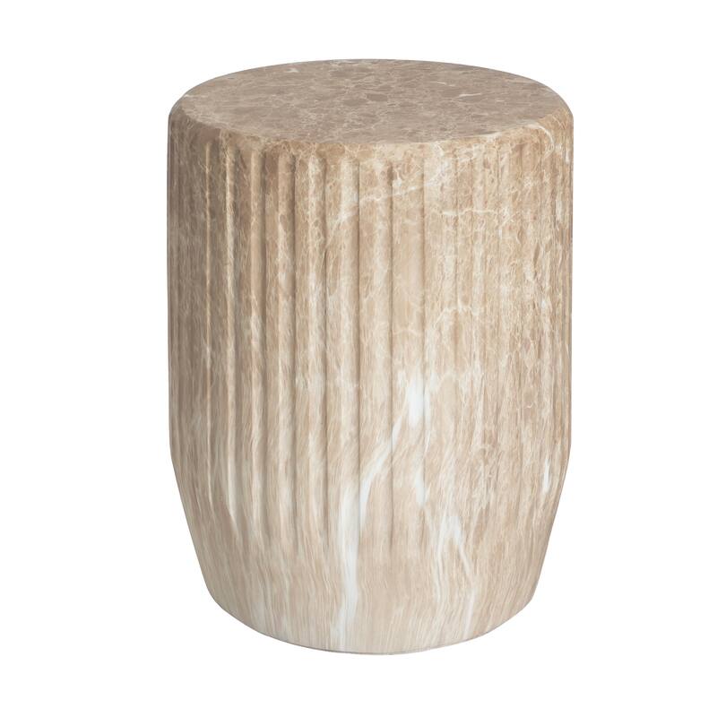 Christopher Knight Home- Sarah Outdoor MGO Carved Side Table