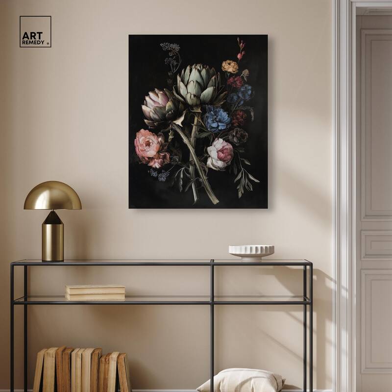 Moody Artichoke III Canvas by Art Remedy, Gallery Wrapped