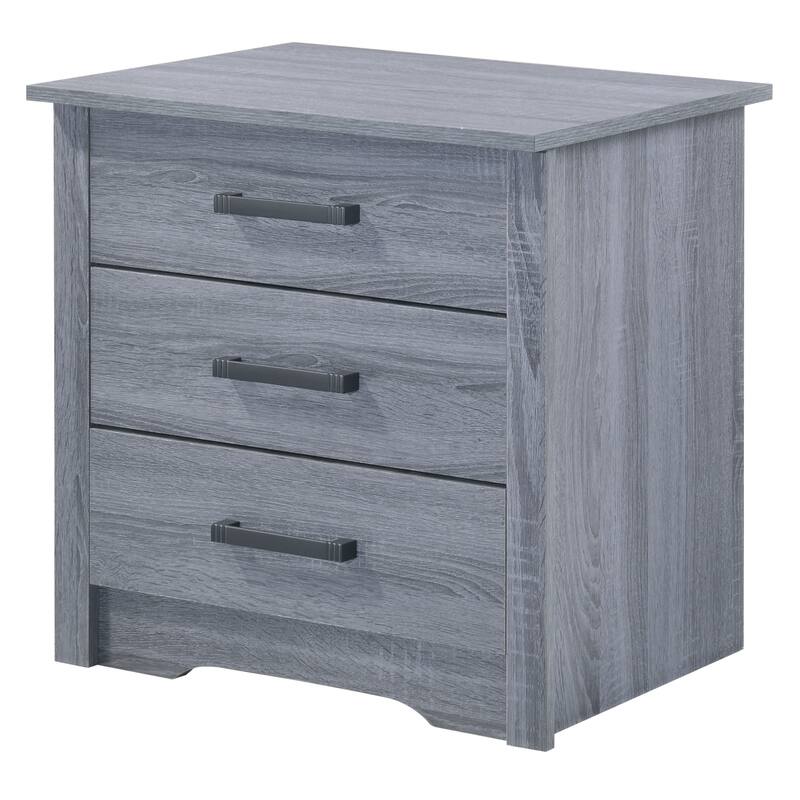 Sleek Gray Nightstand with Contemporary Design - Gray