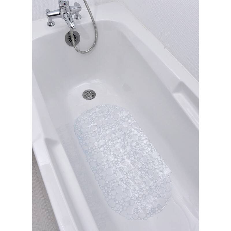Bubbles Non-Slip Oval Bathtub Mat 28 L x 15 W