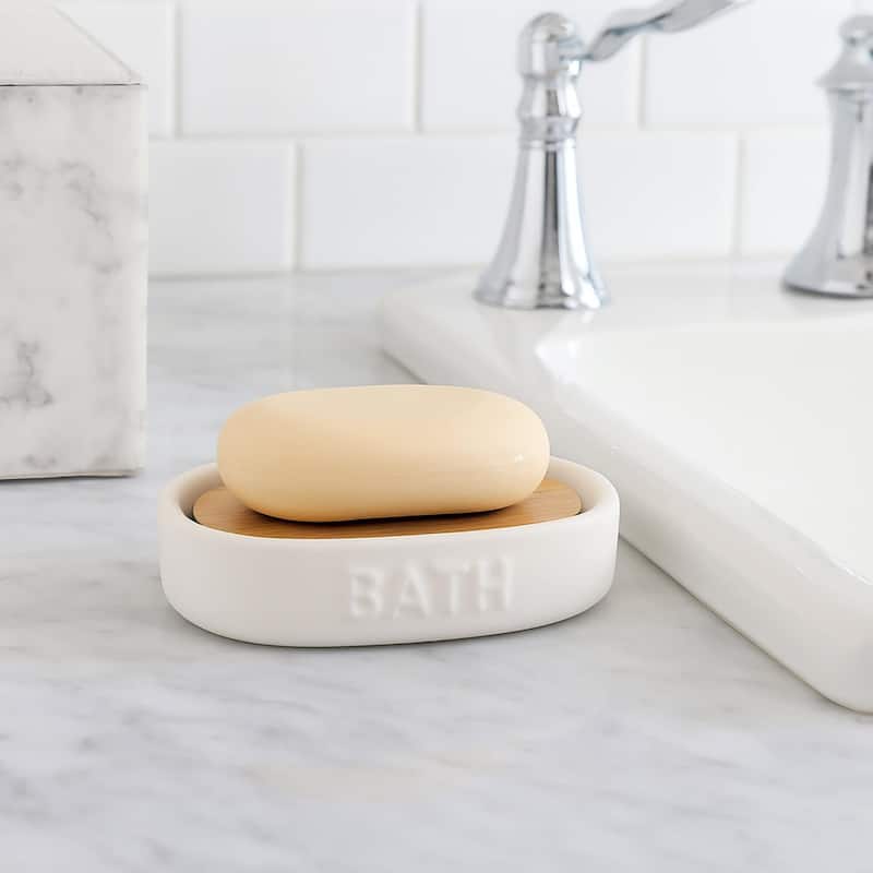 Bath D Dolomite Bath Accessories - Soap Dish Only - White