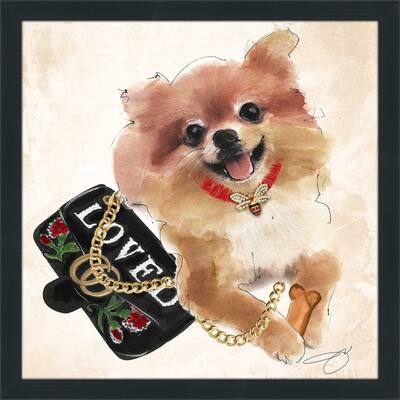 "Fashionista Pomeranian" by Jodi Print on Acrylic
