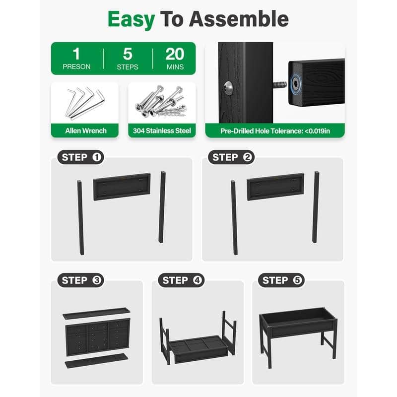 WINSOON Raised Garden Bed