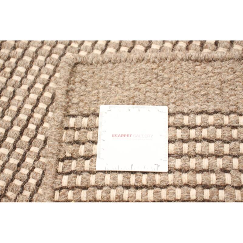 ECARPETGALLERY Hand Loomed Bungalow Wool Dhurrie