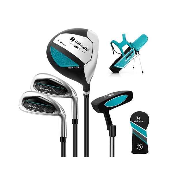 slide 2 of 27, Junior Complete Golf Club Set for Kids with Rain Hood Right Hand Children Golf - 8.5" x 5.5"