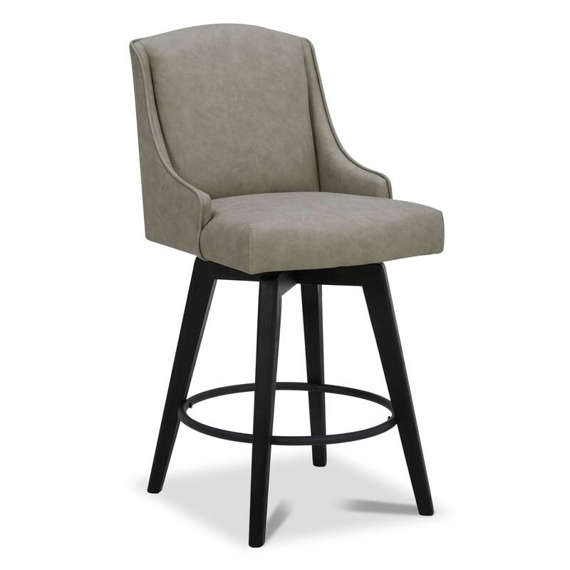 Spruce & Spring Jayden Upholstered Counter Height Swivel Barstool Set