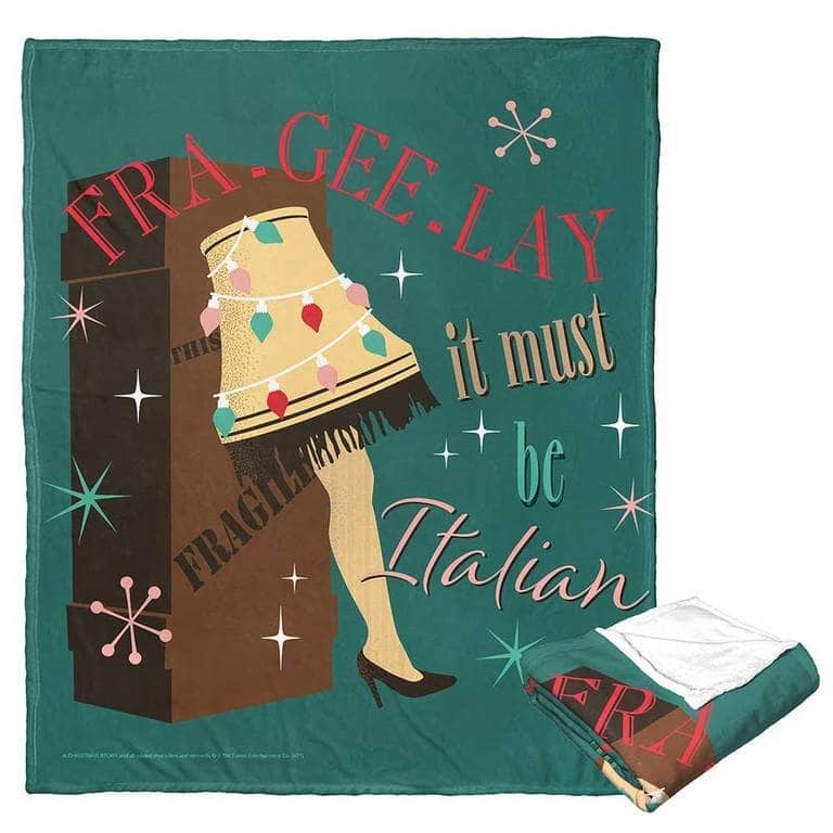 Warner Brothers A Christmas Story Silk Touch Throw Blanket