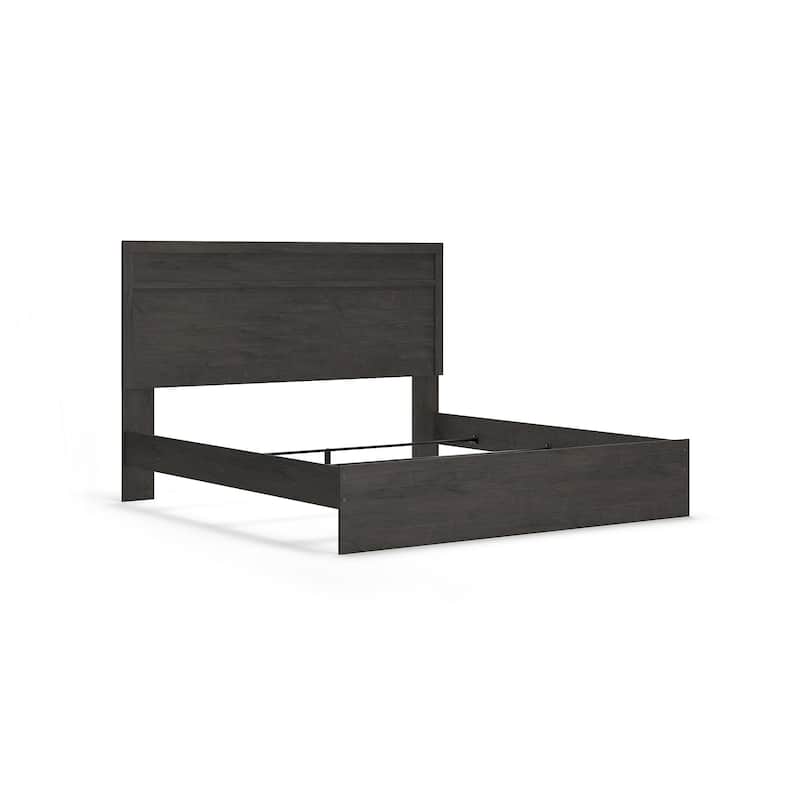 Belachime Black Panel Bed
