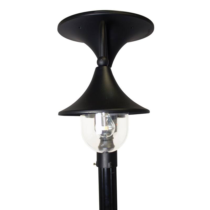 Everest II Commercial Solar Double Lamps - Black