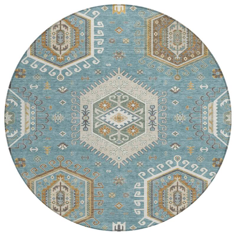 Machine Washable Indoor/ Outdoor Global Akron Chantille Rug