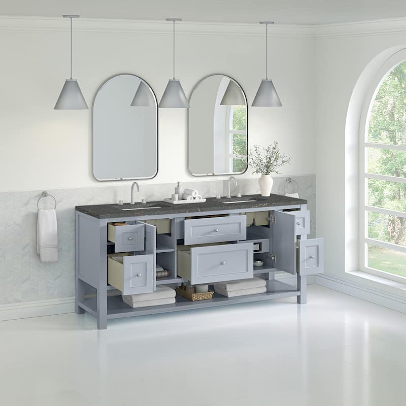 James Martin Vanities 330-V72-3PBL Breckenridge 72" Free Standing