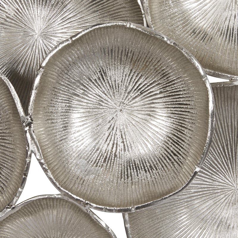 Aluminum Metal Plate Home Wall Decor with Uneven Edges - Silver or Gold - Roche River Decor