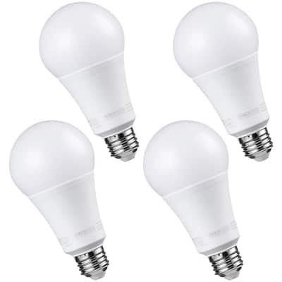 A21 LED Light Bulbs, Dimmable, 17W (100W Equivalent), 2700K Soft White - 4PACK