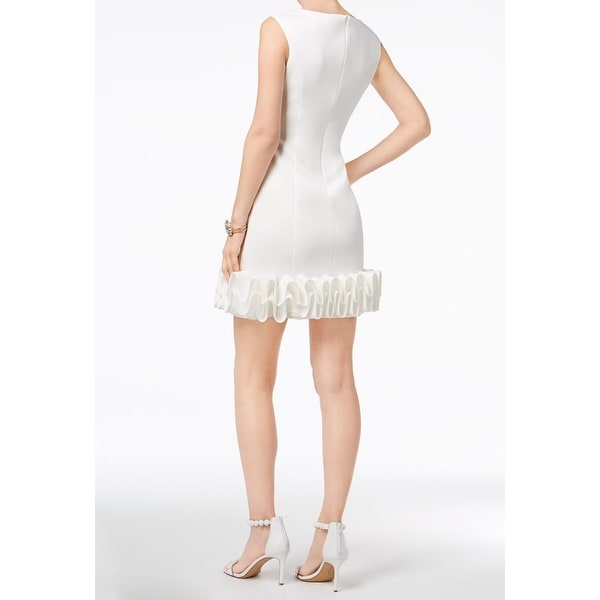 donna ricco white dress