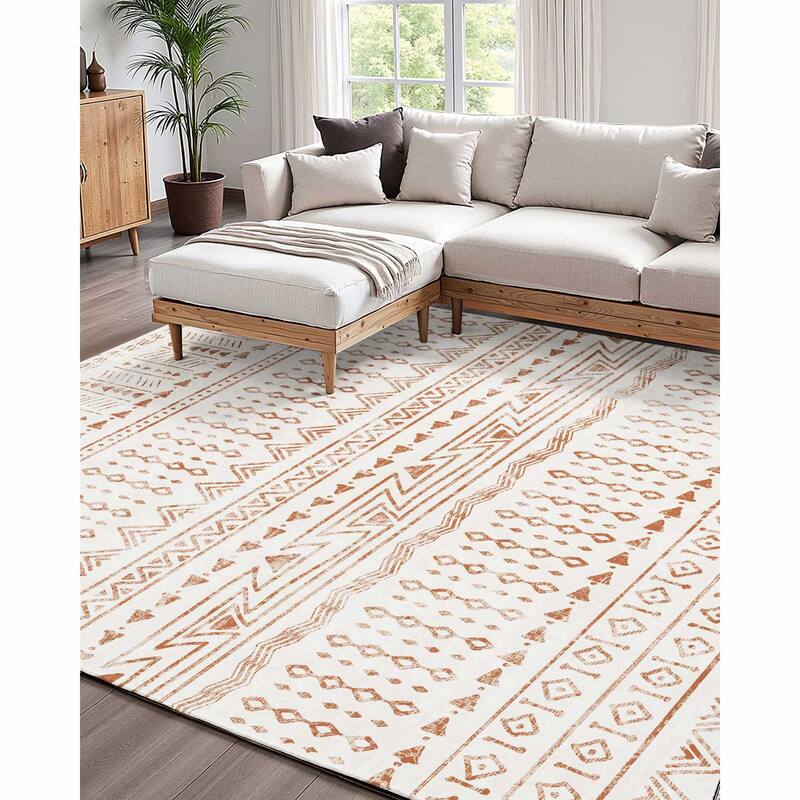 Large Area Rug Floor Mat Modern - 6' x 7'