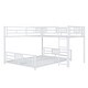 preview thumbnail 8 of 28, Twin over Full Size Metal Bunk Bed Frame with Iron Mesh Decor, L-Shaped Loft Bed with Underneath Platform Bed