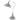 Industrial adjustable metal downbridge desk lamp with half dome metal shade