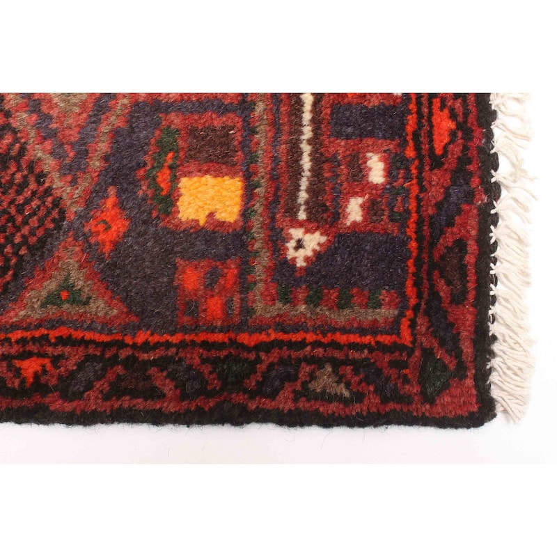 ECARPETGALLERY Hand-knotted Andelz Red Wool Rug - 4'2 x 6'4