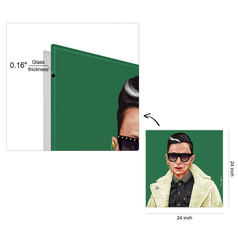 Empire Art Direct "Hip RGB" Printed Tempered Art Glass Wall Art - Multi-Color