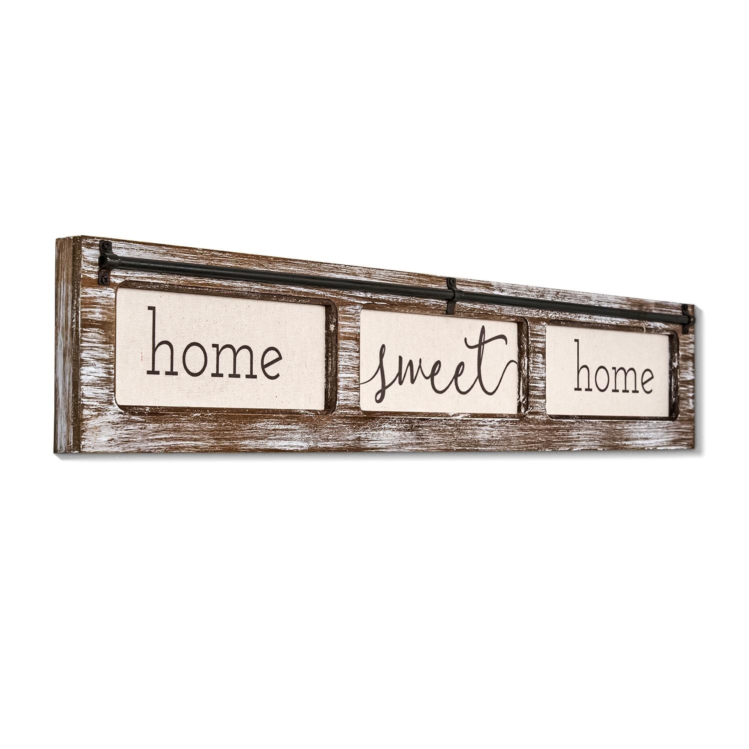 American Art Decor Home Sweet Home Rustic Wood Sign