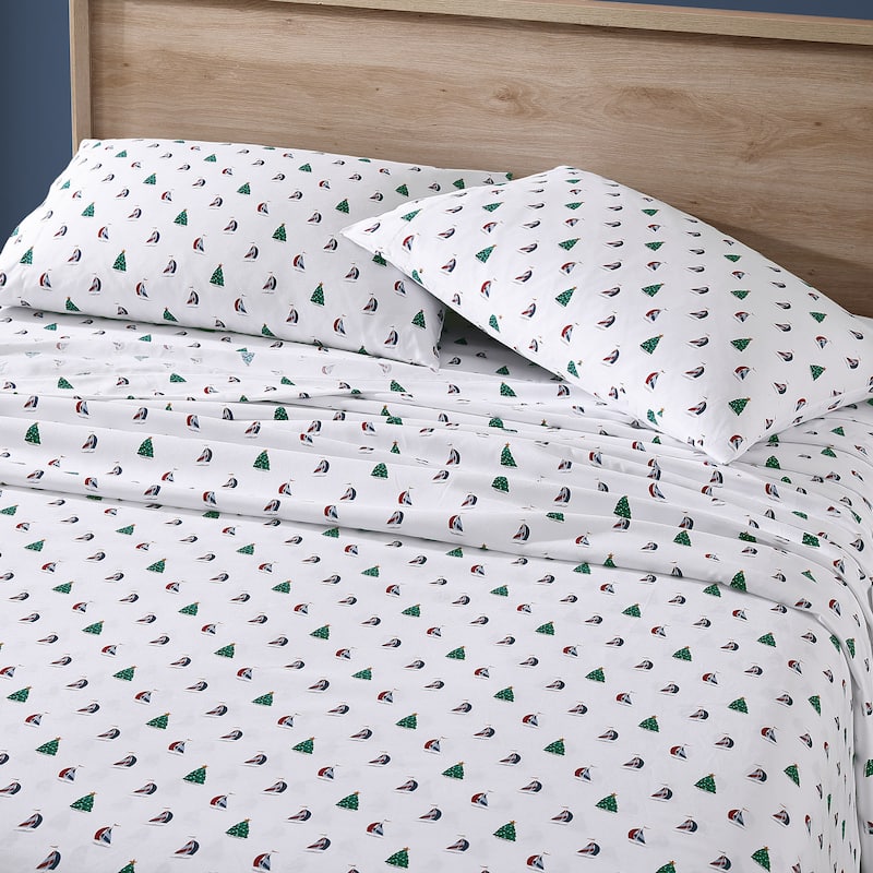 Nautica Cozy Brushed Flannel Printed Sheet Sets