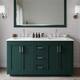 Option Green / White Quartz Top / Brushed Nickel Hardware