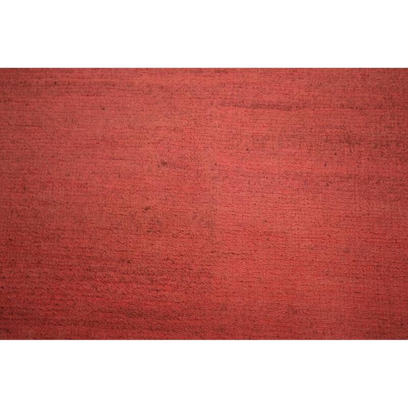 Pink Gabbeh Modern Area Rug Handmade Wool Carpet - 6'6" x 9'9"