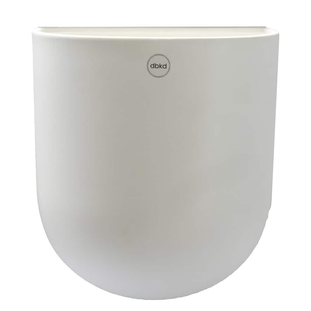 X-Lg. CUT Wall Planter White - White