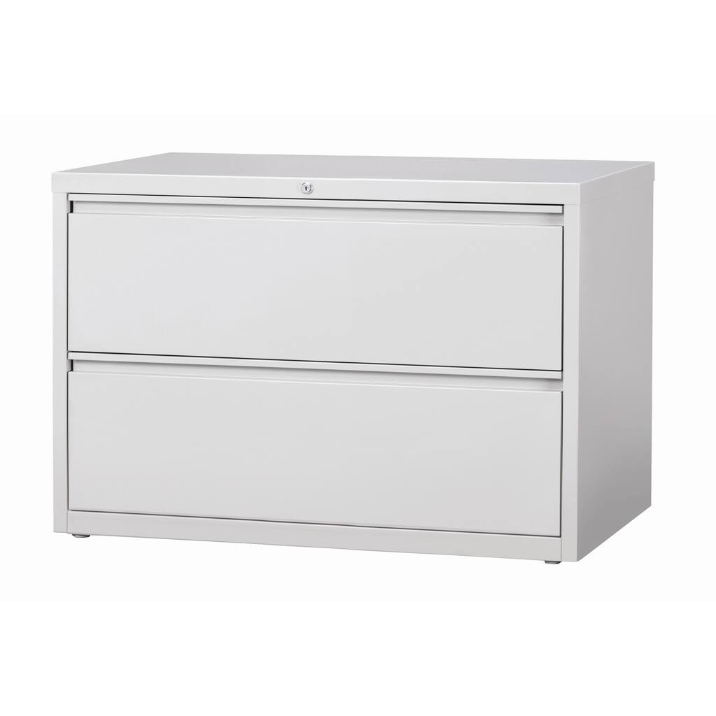 8000 Series 42" Wide 2-Drawer Lateral File Cabinet, Light Gray