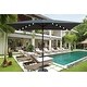 preview thumbnail 1 of 7, 10x6.5Ft,Rectangular Patio Solar LED Lighted Outdoor Umbrellas with Crank and Push Button Tilt for Garden Backyard Pool Anthracite