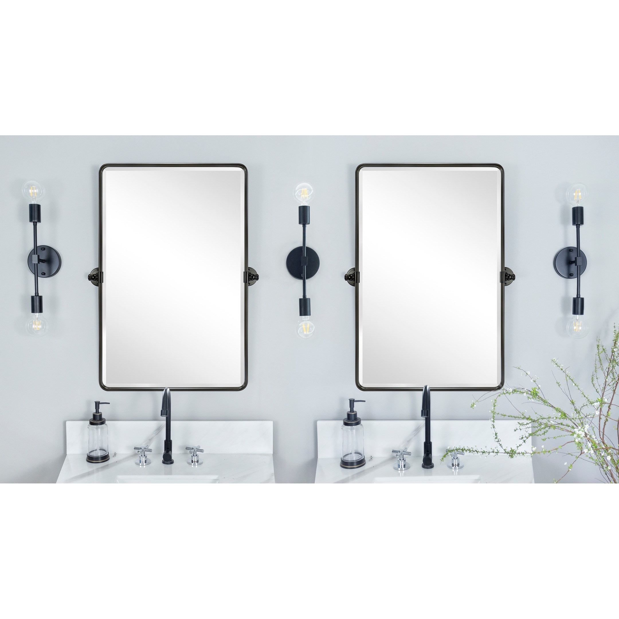 Woodvale Rectangle Vertical Metal Wall Mirrors Bed Bath & Beyond