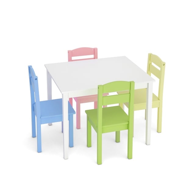 childs wooden table and chairs set