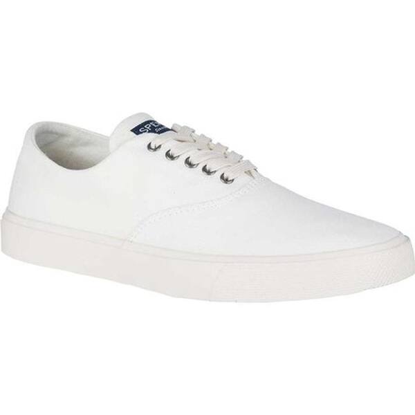 Shop Sperry Top Sider Women S Captains Cvo Sneaker White Fabric Textile Overstock 24268755