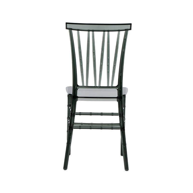 Modern Designs 2 and 4- piece Set of Stackable Transparent Chiavari Chairs for Events - N/A