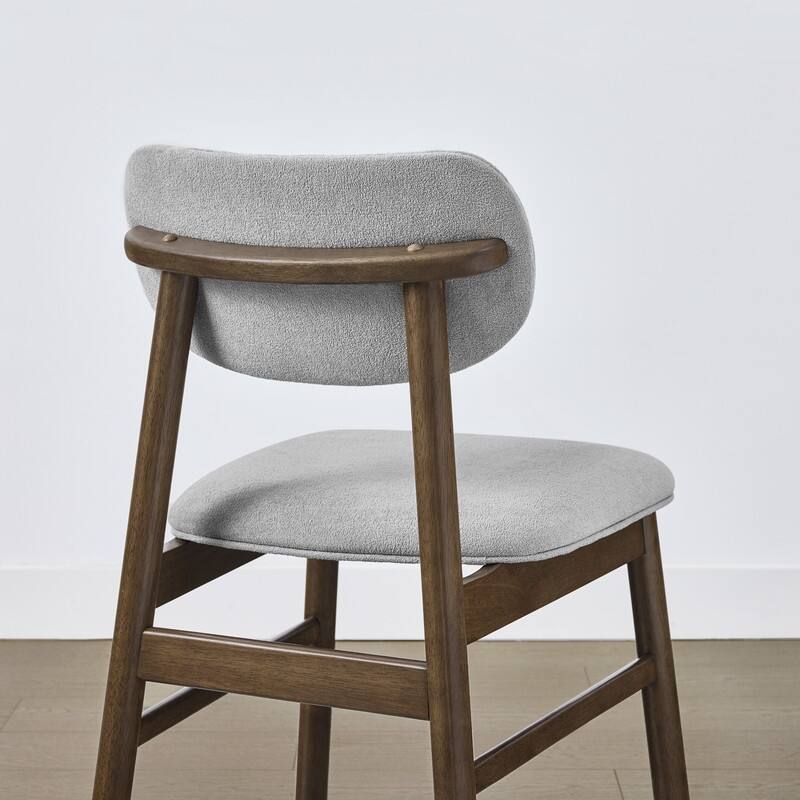 Spruce & Spring 5-Piece Modern Dining Table Set with Upholstered Chairs and Butterfly-Leg Base Table