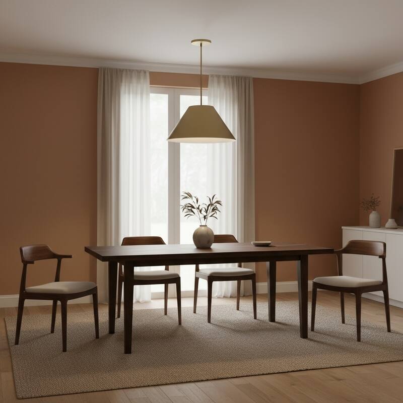 22 inch Integrated LED Pendant Light Diameter 5 Color Temperature Dimmable