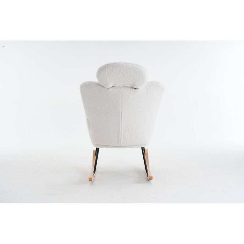 Teddy Fabric Upholstered Accent Armchair Chair Rocking Chair