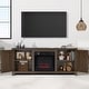 preview thumbnail 18 of 53, 58-Inch Farmhouse Electric Fireplace TV Stand with Storage Cabinets and Adjustable Shelves