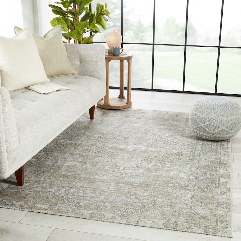 Issa Machine Washable Medallion Area Rug