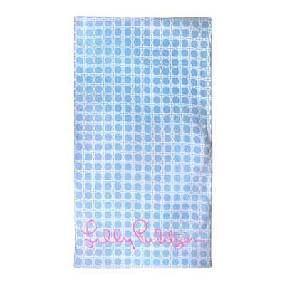 Oversized Pool/Beach Towel, 40 x 70, Large Terry Cloth Towel for Adults, Blue Caning