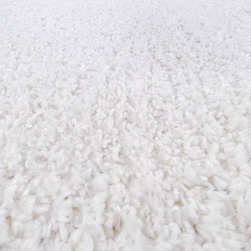 Sohni Shag Farmhouse Solid Color Indoor Area Rug