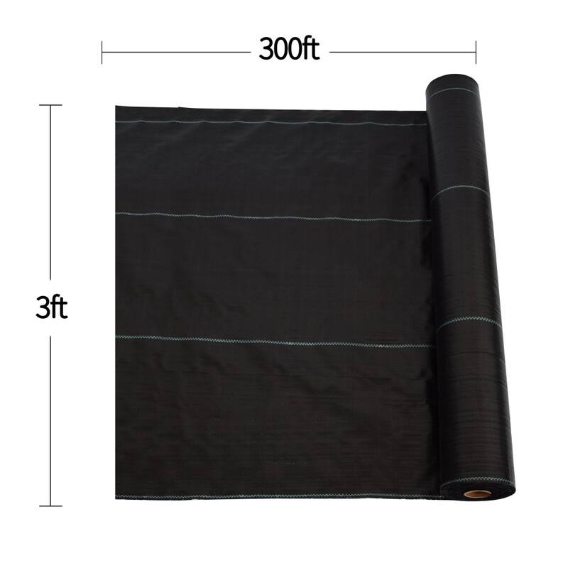 Dual-Layer Heavy-Duty Landscape Fabric for Orchard Weed Control - 3*300 ft.