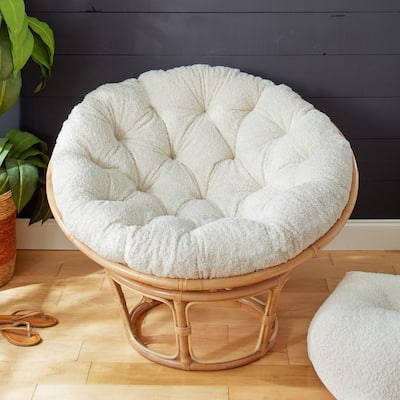 Sorra Home Indoor Soft-Textured Papasan Cushion (Cushion Only)