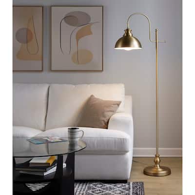 Silver Orchid Morello 64" Metal Reader Floor Lamp