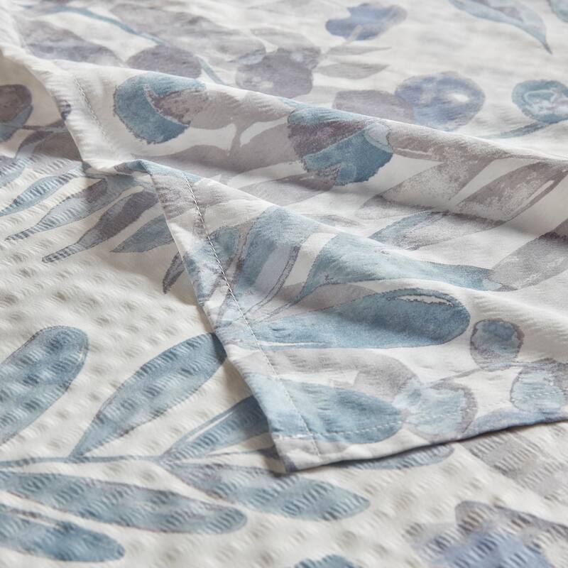 Madison Park Kairi Printed Seersucker Shower Curtain