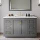 Option Dark Gray / White Quartz Top / Brushed Gold