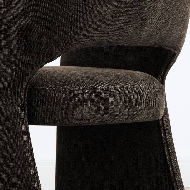 19" Seat Height Upholstered Fabric Dining Armchair (Set of 4)